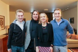 Professor Panter-Brick and her family