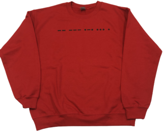 Red Morse Crewneck